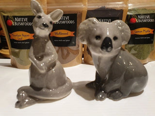 Ceramic Koala and Kangaroo